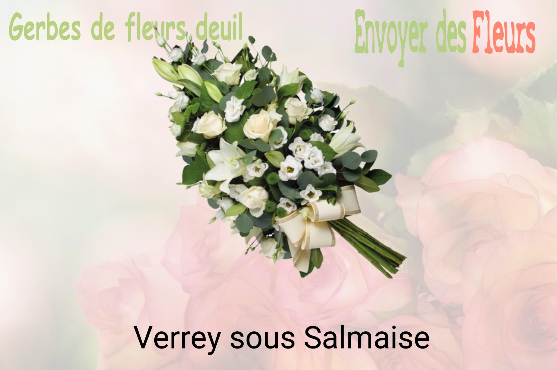 Gerbe de fleurs de deuil livrée à Verrey-sous-Salmaise